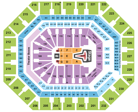PHX Arena Phil Wickham Seating Chart